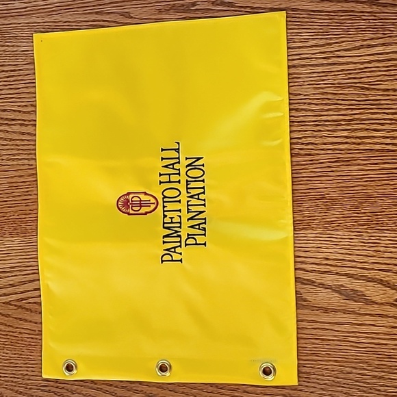 palmetto Other - Embroidered Palmetto Hall Plantation Yellow Golf Flag